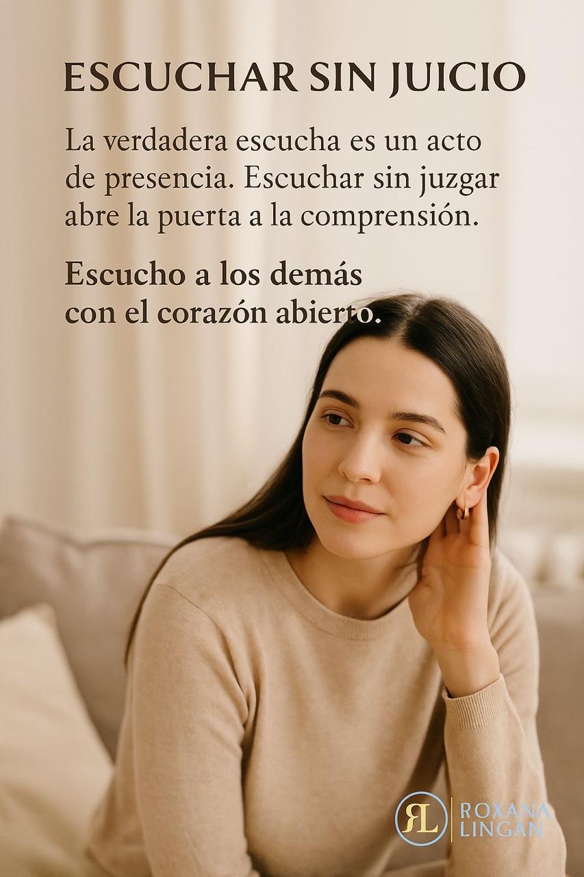 Reflexión visual: Escuchar sin juicio