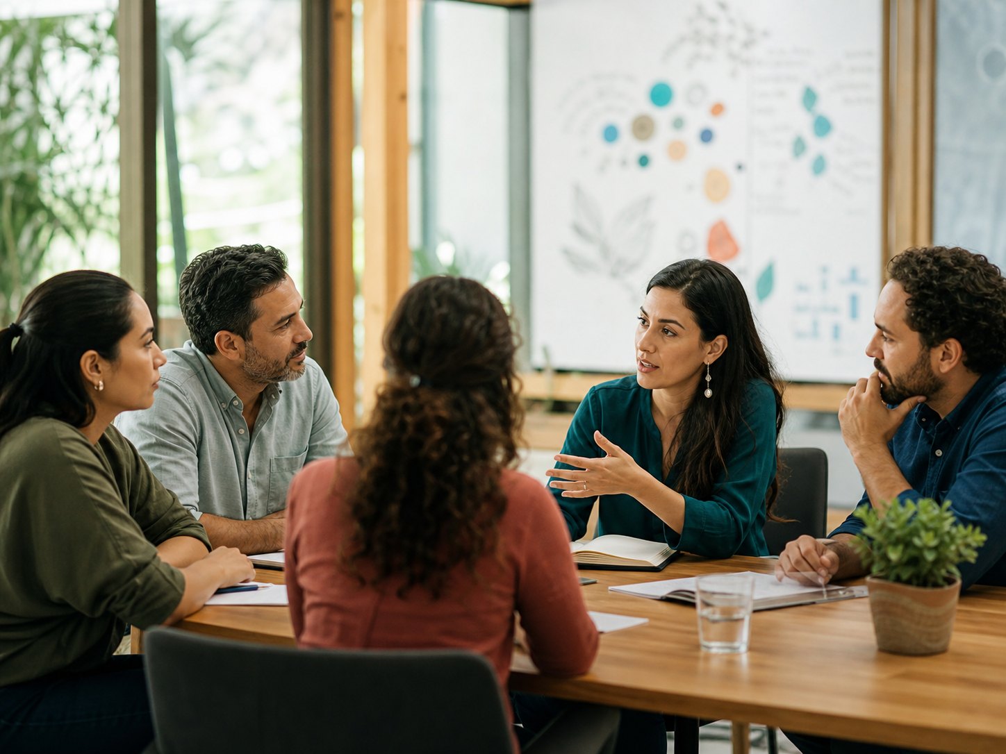 Profesionales participando en una sesión colaborativa
